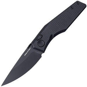 Real Steel Spectrum Button Lock Blackout G10 Folding Nitro-V Pocket Knife 7141BB