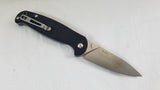 Real Steel H6 Free 8.5" Folding Knife w/Black G10 Handle Satin Plain Edge - 7621