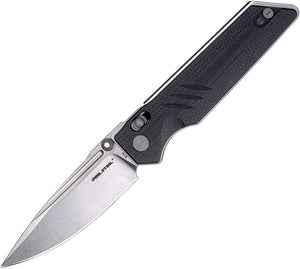 Real Steel Sacra Pro Slide Lock Black G10 Folding Bohler K110 Pocket Knife 7714BS