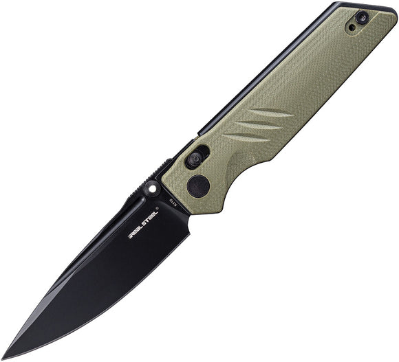 Real Steel Sacra Pro Slide Lock Green G10 Folding Bohler K110 Pocket Knife 7714GB