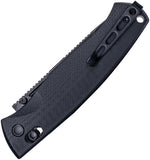 Real Steel Pathfinder FFG Blackout G10 Folding 14C28N Drop Point Pocket Knife 7851BB