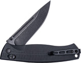 Real Steel Pathfinder FFG Blackout G10 Folding 14C28N Drop Point Pocket Knife 7851BB