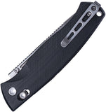 Real Steel Pathfinder FFG Black G10 Folding 14C28N Drop Point Pocket Knife 7851BS