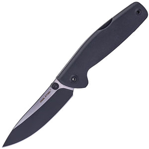 Real Steel Yak Lockback Black G10 Folding 14C28N Pocket Knife 7871BB