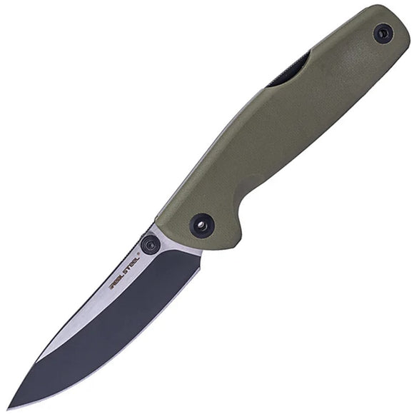 Real Steel Yak Lockback OD Green G10 Folding 14C28N Pocket Knife 7871BG