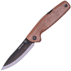 Real Steel Yak Lockback Natural Micarta Folding 14C28N Pocket Knife 7871NM