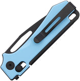 Real Steel Vis Crossbar Lock Blue G10 Folding 12C27 Drop Pt Pocket Knife 8051BB