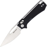 Real Steel Vis Crossbar Lock Black G10 Folding 12C27 Drop Pt Pocket Knife 8051BS