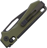 Real Steel Vis Crossbar Lock Green G10 Folding 12C27 Drop Pt Pocket Knife 8051GB