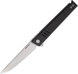 Real Steel Kikashi Linerlock Black G10 & Carbon Fiber Folding 14C28N Pocket Knife 8071CS