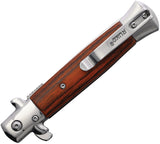 Ruko Shark Linerlock A/O Pakkawood Folding 420A Stainless Pocket Knife 98272