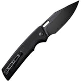 SENCUT GlideStrike Linerlock Black G10 Folding 9Cr18MoV Pocket Knife 230181