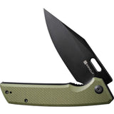 SENCUT GlideStrike Linerlock OD Green G10 Folding 9Cr18MoV Pocket Knife 230183