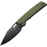 SENCUT GlideStrike Linerlock OD Green G10 Folding 9Cr18MoV Pocket Knife 230183