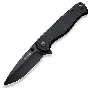 SENCUT Errant Linerlock Black G10 Folding 9Cr18MoV Drop Pt Pocket Knife 23054B1