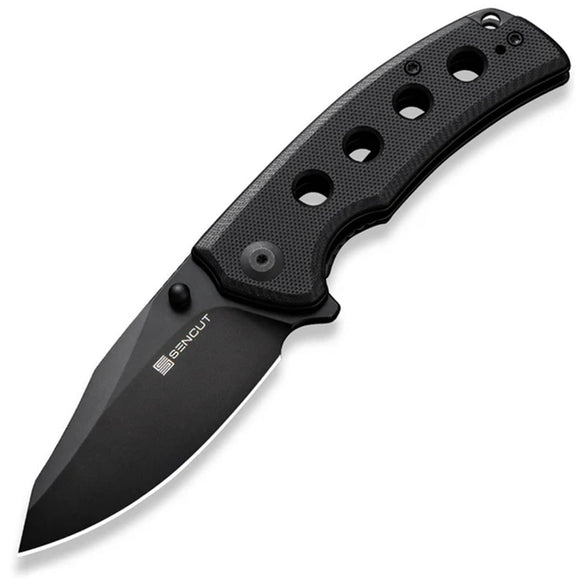 SENCUT Excalis Linerlock Black G10 Folding 9Cr18MoV Pocket Knife 230681