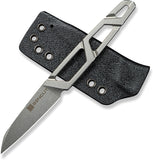 SENCUT Texo Stonewashed 9Cr18MoV Reverse Tanto Fixed Blade Knife 230952