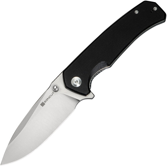 SENCUT Skarnax Linerlock Black G10 Folding 9Cr18MoV Steel Pocket Knife 240251