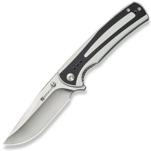 SENCUT Regnator Linerlock Black & White G10 Folding 9Cr18MoV Pocket Knife 240573