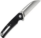 SENCUT Awassi Linerlock Black G10 Folding 9Cr18MoV Pocket Knife 240651