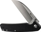 SENCUT Awassi Linerlock Black G10 Folding 9Cr18MoV Pocket Knife 240651