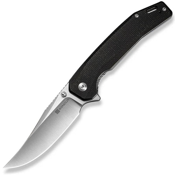SENCUT Vornix Linerlock Black Micarta Folding 9Cr18MoV Pocket Knife 250382