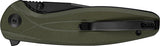 SENCUT Vyrce Linerlock OD Green G10 Folding D2 Steel Pocket Knife 251041