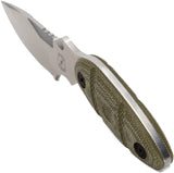 Sniper Bladeworks Skinner Green Micarta SUJ2 Steel Fixed Blade Knife 013