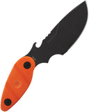 Sniper Bladeworks Skinner Orange Micarta SUJ2 Steel Fixed Blade Knife 014