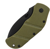 Sniper Bladeworks TOG Framelock Green Micarta Folding D2 Pocket Knife 019