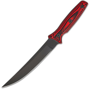 Spartan Blades Spartan-Ronin Torii Black & Red G10 D2 Steel Fixed Blade Knife BL4BKRD