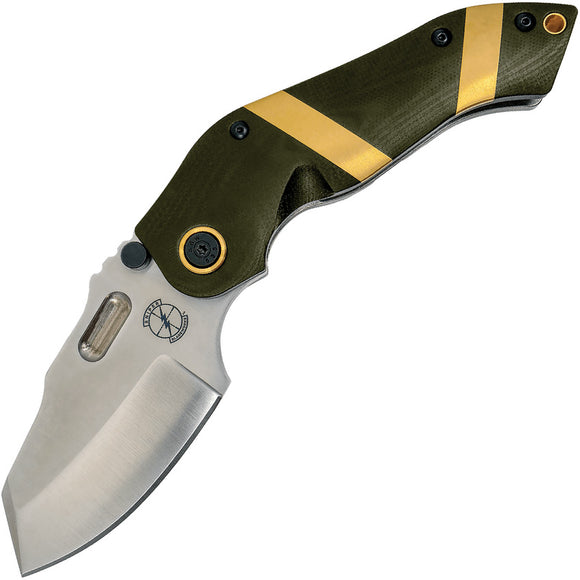 Sniper Bladeworks DMF Framelock OD Green G10 Folding S35VN Pocket Knife MFODGSAT