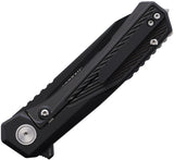 Sharps Bros. Meanstreak Framelock Black Titanium Folding S35VN Pocket Knife KF08BLK