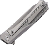 Sharps Bros. Meanstreak Framelock Gray Titanium Folding S35VN Pocket Knife KF08