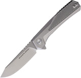 Sharps Bros. Meanstreak Framelock Gray Titanium Folding S35VN Pocket Knife KF08
