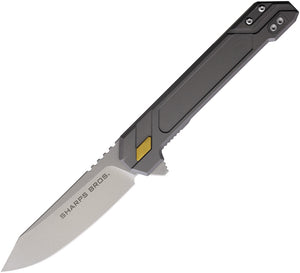 Sharps Bros. Meanstreak Framelock Gunmetal Titanium Folding S35VN Pocket Knife KF09