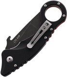 Spartan Blades Shoto Linerlock Black G10 Folding CTS-XHP Stainless Knife BL9BK