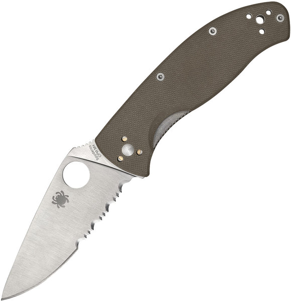 Spyderco Tenacious Linerlock Brown G10 Folding CPM-M4 Pocket Knife 122GBNM4PS