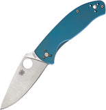 Spyderco Tenacious R.I.L. Framelock Blue Titanium Folding Pocket Knife 122TIBLP