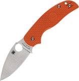 Spyderco Sage 5 Compression Lock Burnt Orange FRN Folding CPM-REX 121 Pocket Knife 123BORP