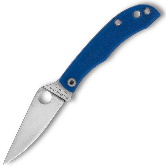 Spyderco Honeybee Slip Joint Blue G10 Folding 12C27 Pocket Knife 137GBLP