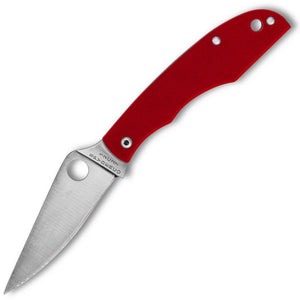 Spyderco Grasshopper Slip Joint Red G10 Folding 12C27 Pocket Knife 138GRDP