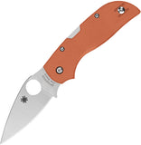 Spyderco Chaparral Lockback Burnt Orange G10 Folding CPM-REX 121 Pocket Knife 152GPBOR