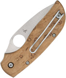 Spyderco Chaparral SLIPIT Slip Joint Maple Wood Folding CTS-XHP Pocket Knife 152NLWDP