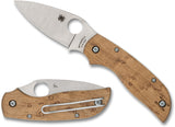 Spyderco Chaparral SLIPIT Slip Joint Maple Wood Folding CTS-XHP Pocket Knife 152NLWDP