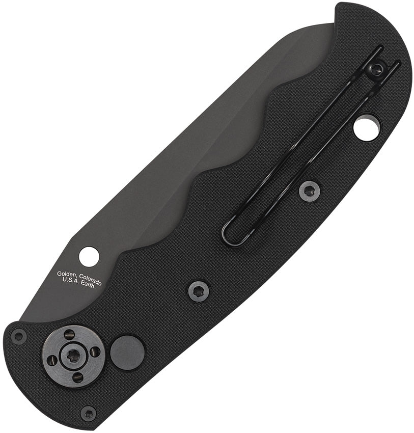 Spyderco Automatic Autonomy Knife Button Lock Black G10 H2 Steel Serra ...