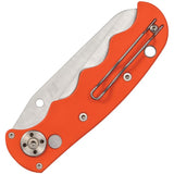 Spyderco Automatic Autonomy Knife Button Lock Orange G10 Serrated H1 Blade 165GSOR