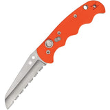 Spyderco Automatic Autonomy Knife Button Lock Orange G10 Serrated H1 Blade 165GSOR