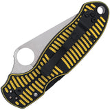 Spyderco Para 3 Salt Compression Lock Yellow & Black G10 Folding MagnaCut Knife 223GBKYLMCP