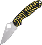 Spyderco Para 3 Salt Compression Lock Yellow & Black G10 Folding MagnaCut Knife 223GBKYLMCP